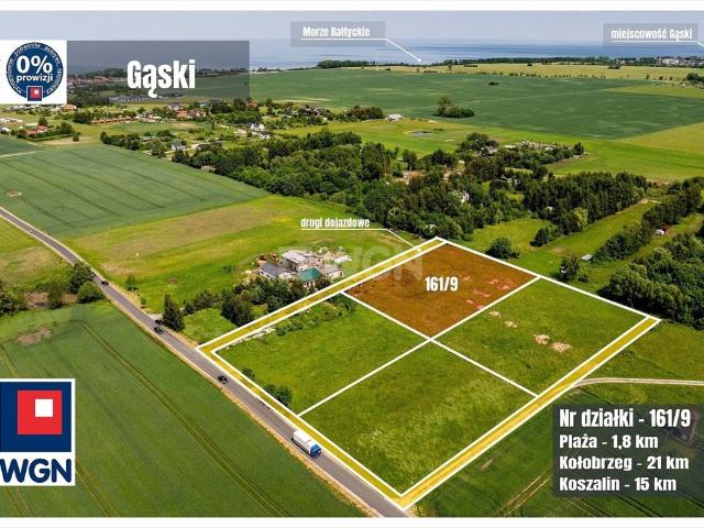 Sprzedam działkę 3001 m² w Gąskach z projektem domków