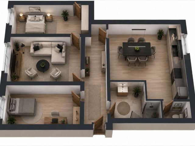 Sprzedam przestronne 104 m² mieszkanie w Legnicy z wysokimi pomieszczeniami