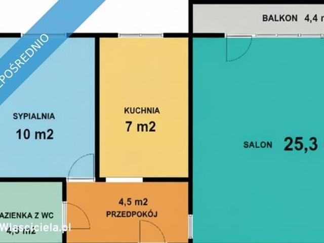 Sosnowiec Centrum Jagiellońska 2 pokoje 51 m2 2 Piętro Duży Balkon 4,4 m2 2 Windy