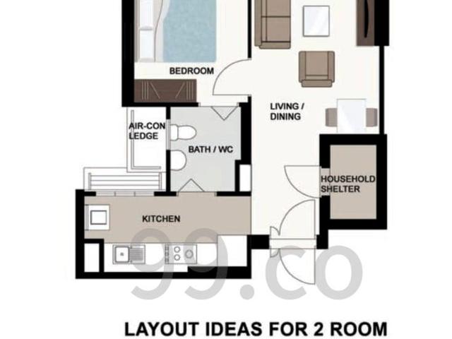 Spring Haven @ Jurong West, HDB 2 Rooms
