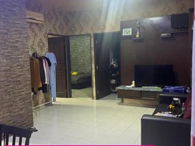 SRI AMAN BLOK 1 APARTMENT 680sf RENOVATED 1COVER CP RELAU BUKIT JAMBUL