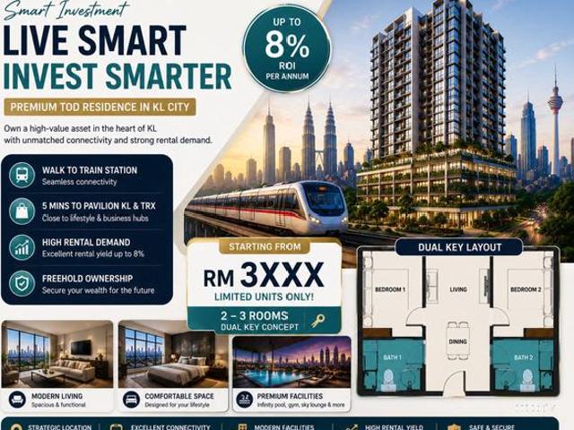 Sri Permaisuri Condo Near TransitWalk MRTFree Furnish Suitable For f