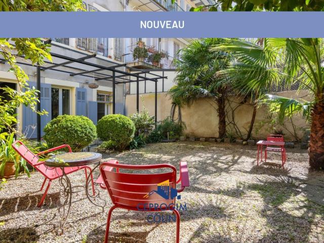 ST VICTOR T3 TRAVERSANT AVEC TERRASSE ET JARDIN