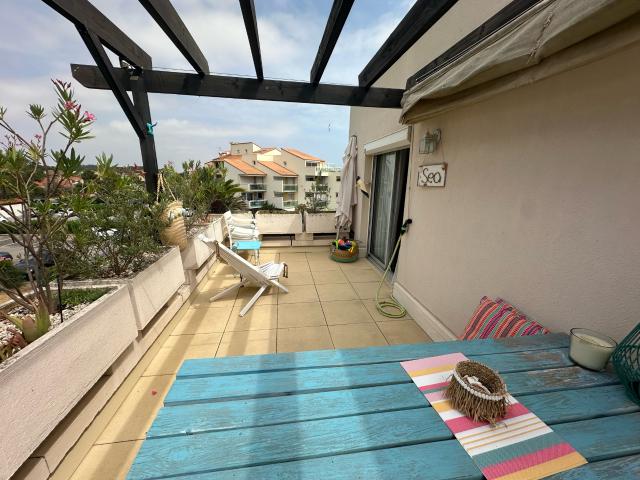 ST CYPRIEN PLAGE Appartement en dernier étage avec grande terrasse