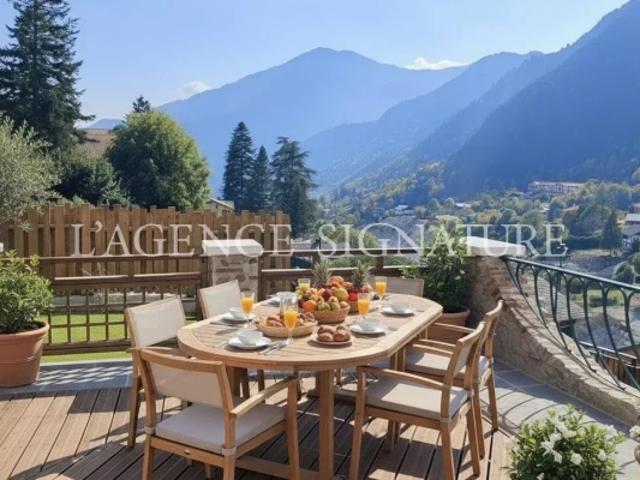 St Martin Vésubie Eugénie Maison individuelle authentique 7P 168m2 Terrasses Jardin Garage Coup de coeur Vue dégagée
