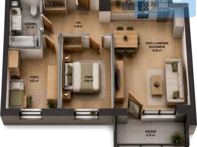 Stoczniowców 48,69 m², Rumia