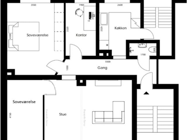 Stor dele venlig 4v. udlejes i 4 måneder, København S, København