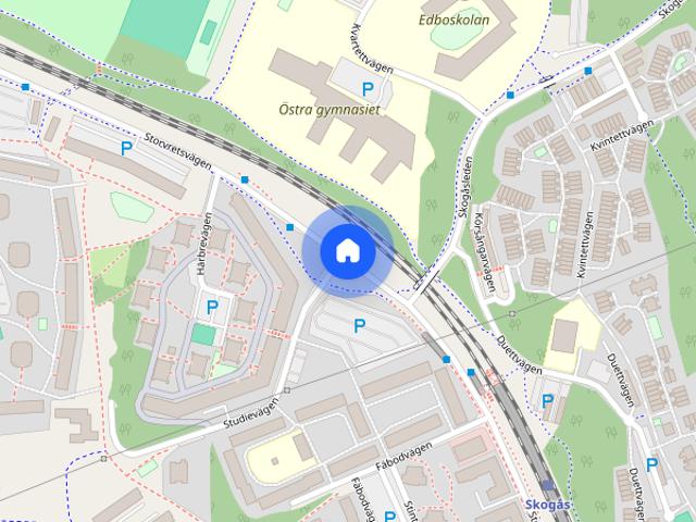 Storvretsvägen, Skogås