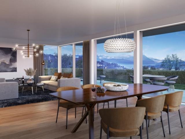 Städtisch, luxuriös Wohnen mit Aussicht und Garten
