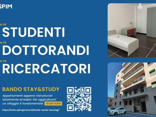 Stanza in appartamento in affitto a Genova