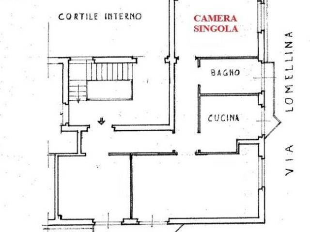 Stanza singola via Catania, Roma