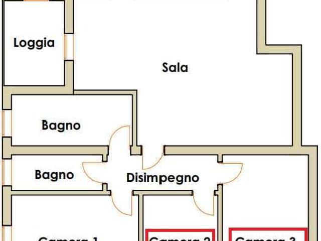 STANZE IN APPARTAMENTO CONDIVISO
