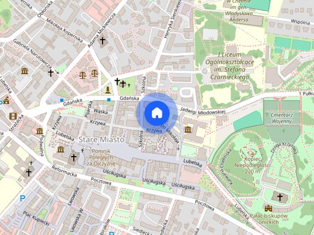 Starówka | 45,5 m2 | 2 piętro | Balkony | Chełm