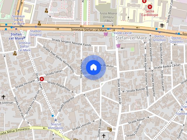 Stefan Cel Mare 10` Metrou Parcul Circului Mihai Eminescu Centrala
