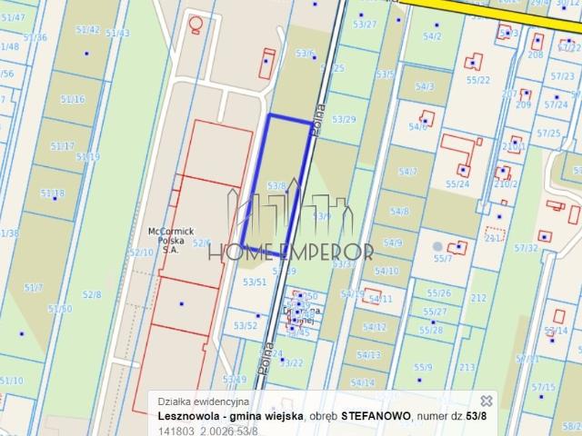 Stefanowo, Polna, 5 200 m2