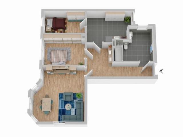 Stilvolle 3 Zimmer Altbauwohnung mit Einbauküche und modernem Komfort