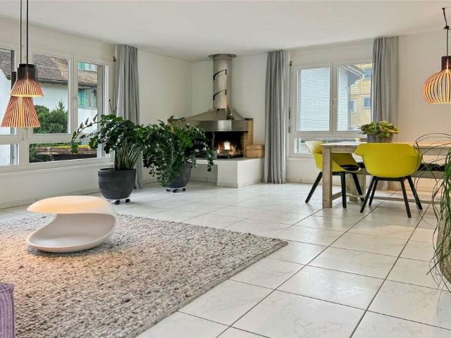 Stilvolle 3 ½ Zimmer Wohnung mit Terrasse und Balkon im Zentrum von Immensee