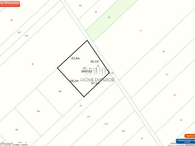 Strumień 3 997 m², Warszawa