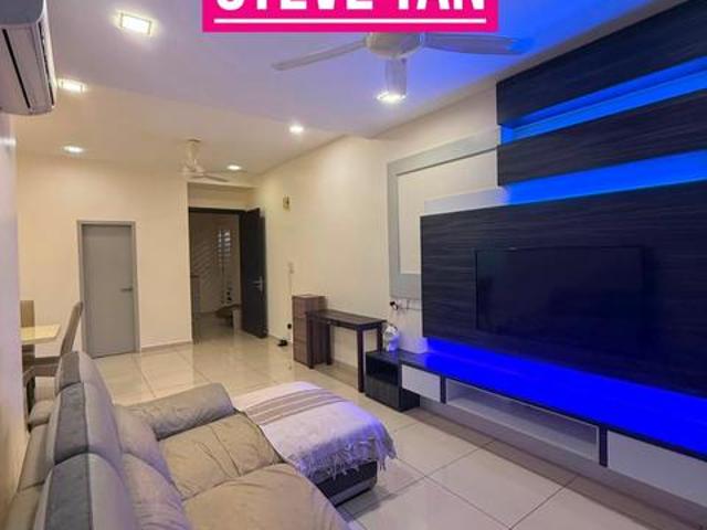 STRAITS GARDEN RESIDENCE CONDO HOME 1345sf FURNISH 2CP SEAVIEW RARE