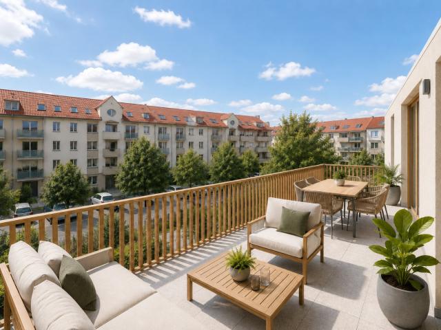 Strasbourg Neudorf – Élégant 2 pièces avec grand balcon 2 pièces, 43 m²