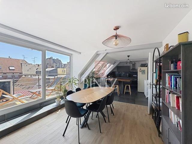 Strasbourg quartier gare, appartement 4p 107 m² duplex avec terrasse