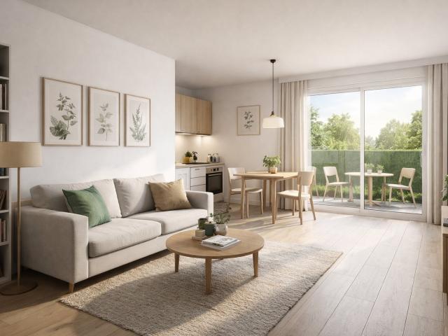 Strasbourg – Route des Romains | Studio avec terrasse et jardin privatif 1 pièce, 33 m²