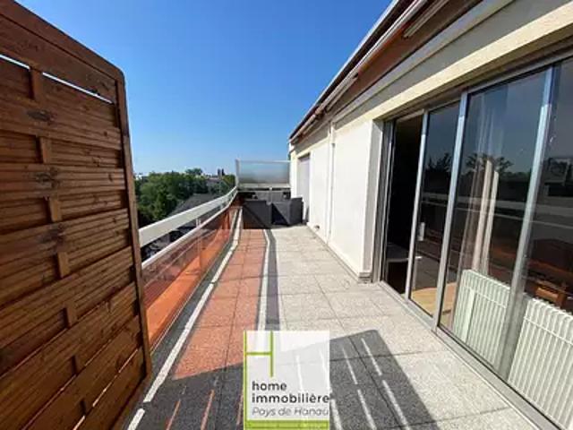 Strasbourg 67200 Location appartement 3 pièces t3 au dernier étage