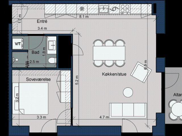Østre Havnepark 27, 1. lejl. 2