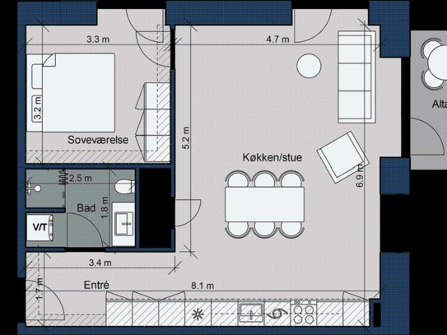 Østre Havnepark 27, 2. lejl. 1