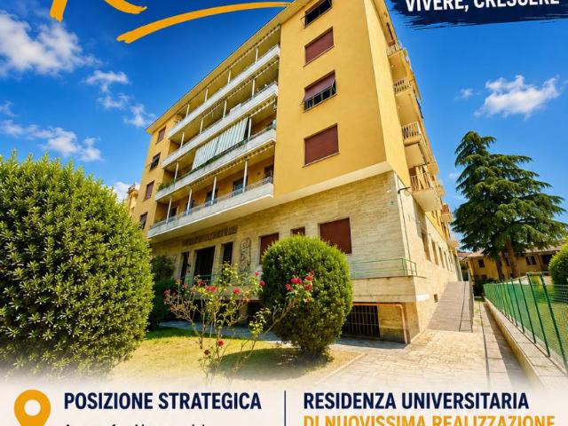 Studentato di Nuovissima Realizzazione in Centro a Rieti – Stanze per Studenti