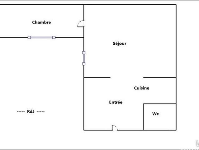 Studio 3 pièces 57 m²
