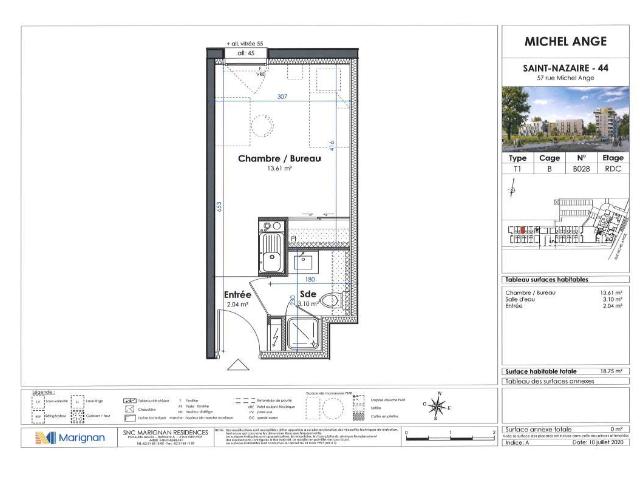 Studio 14 m²