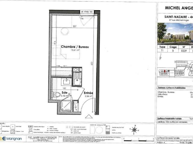 Studio 18 m²