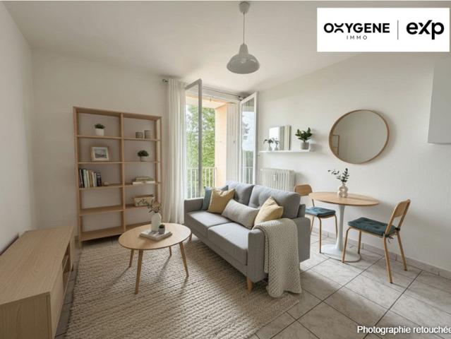 Studio 18 m² balcon, rentable, prêt à louer