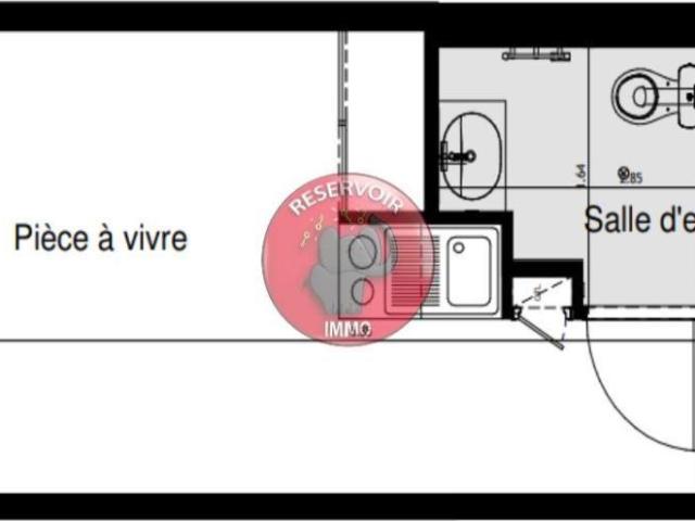 Studio 19 m²