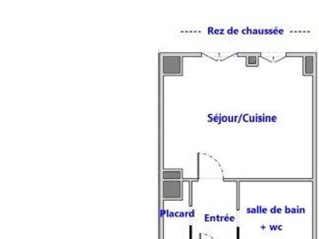 Studio 1 pièce 17 m²