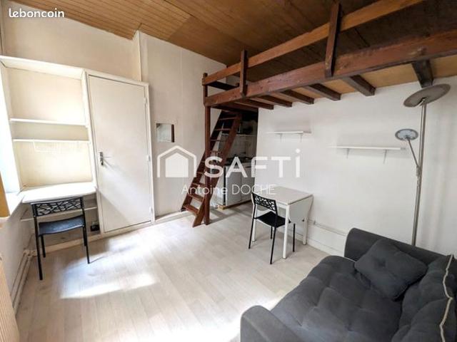 Studio 1 pièce 14 m²