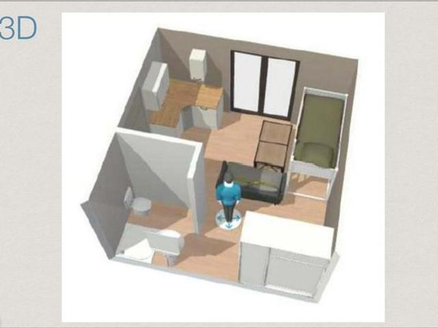 Studio 1 pièce 15 m²