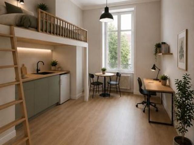 Studio 1 pièce 18 m²