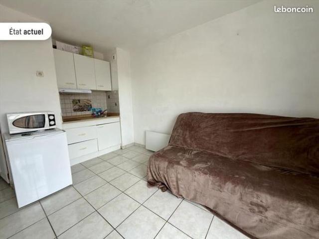 Studio 1 pièce 18 m²