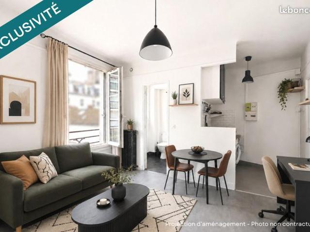 Studio 1 pièce 18 m²