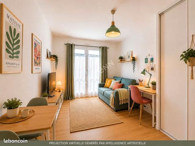 Studio 1 pièce 19 m²