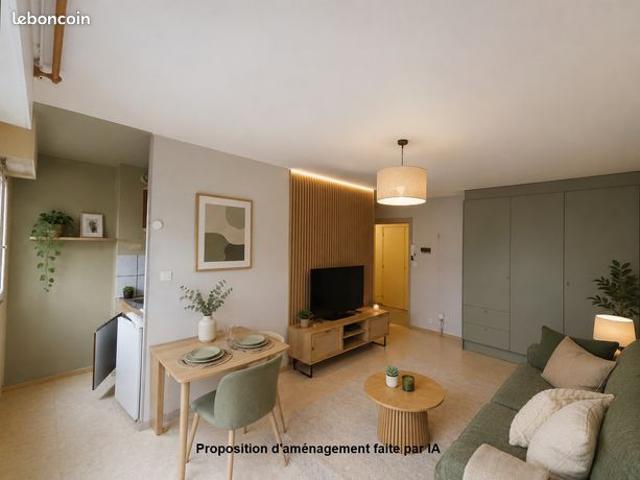 Studio 1 pièce 23 m²