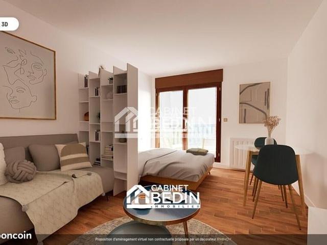 Studio 1 pièce 23 m²
