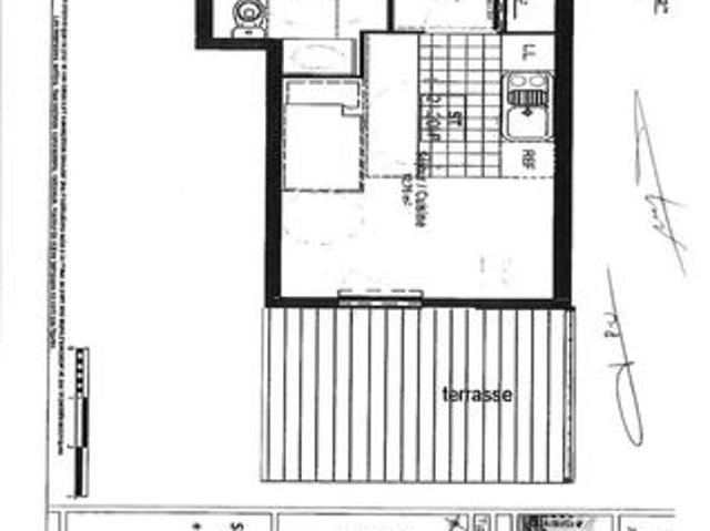 Studio 1 pièce 21 m²