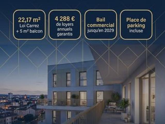 Studio 1 pièce 22 m²