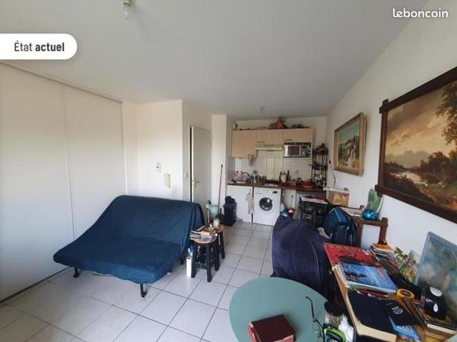 Studio 1 pièce 24 m²