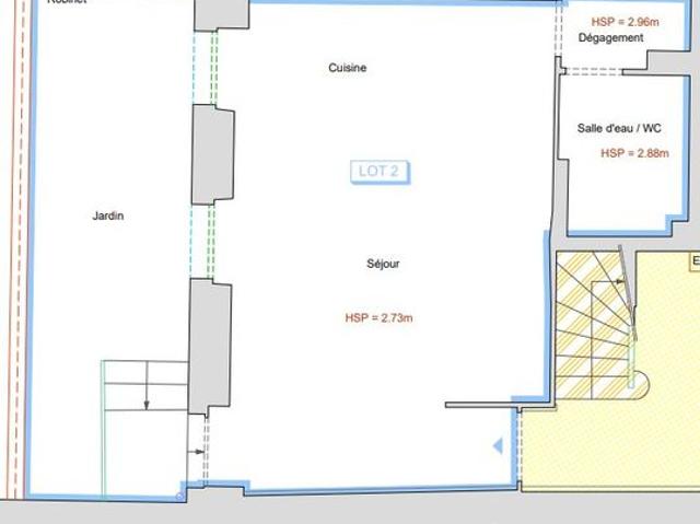 Studio 1 pièce 28 m²
