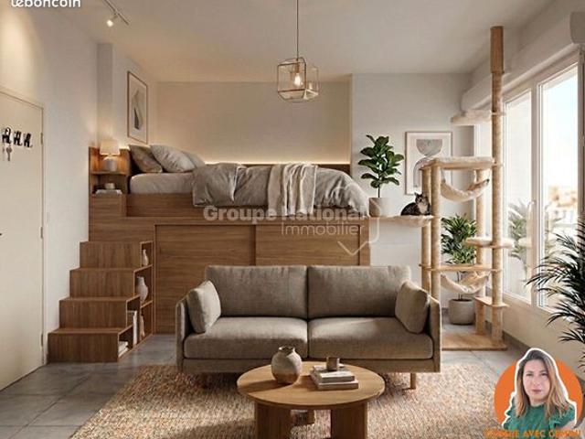 Studio 1 pièce 29 m²