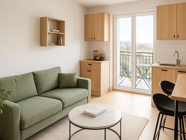 Studio 1 pièce 29 m²